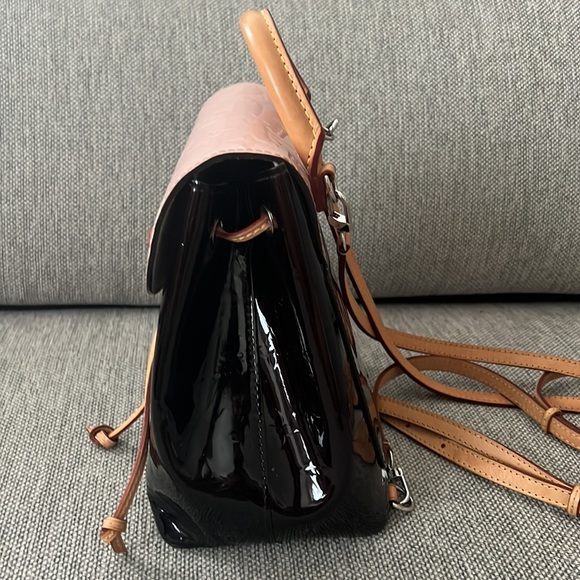 AUTH LV Louis Vuitton Vernis Hot Springs Backpack Rose Amarante - Picture 11 of 12